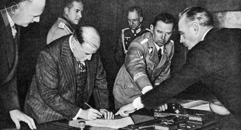 Подписание мюнхенского соглашения 1938г